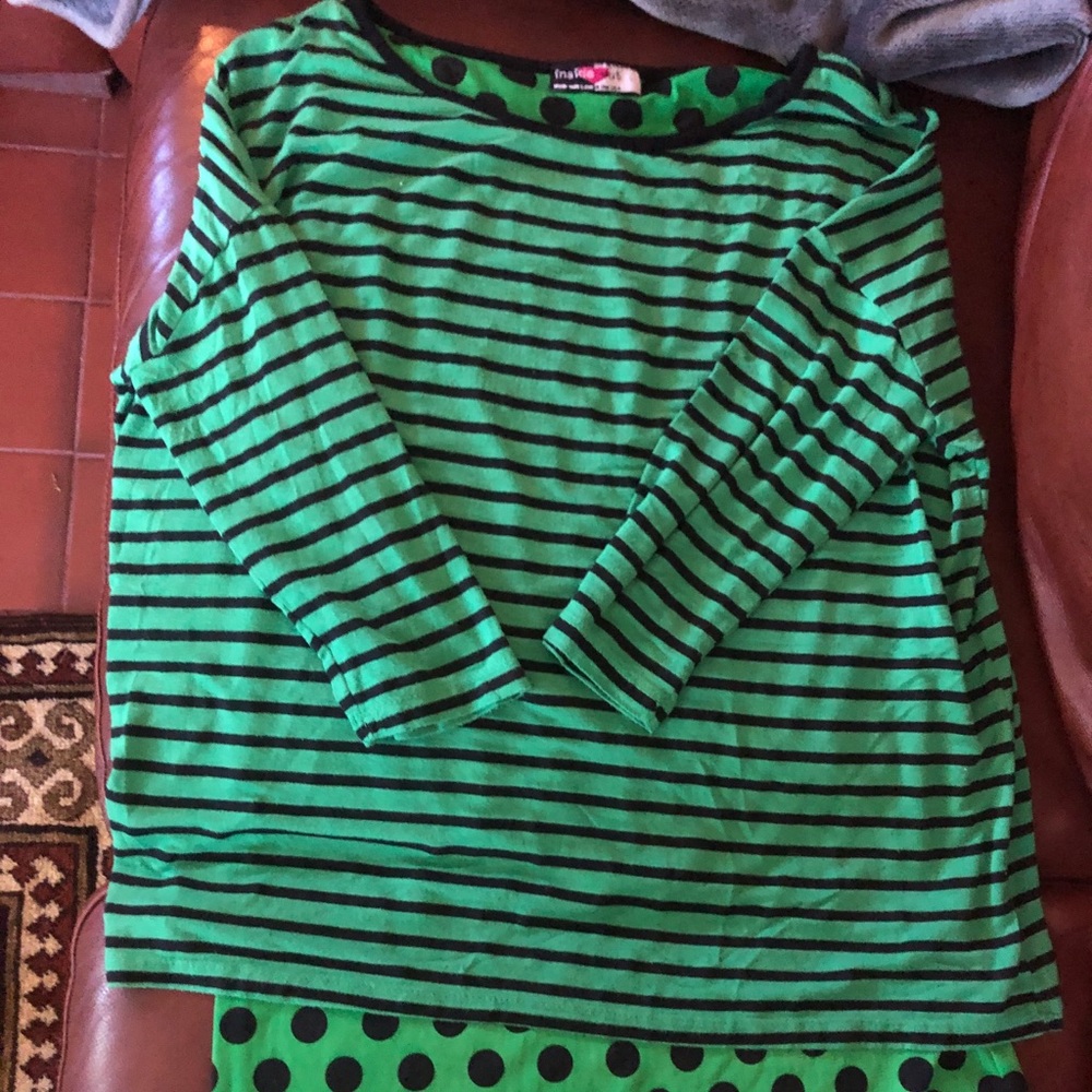 Striped and Polka Dot Shirt